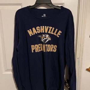 Fanatics Navy Blue Long Sleeve Shirt